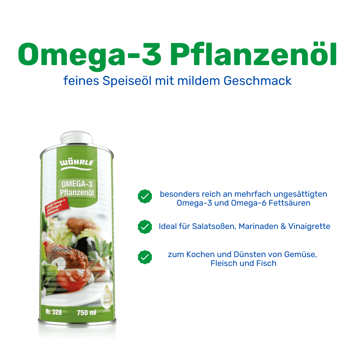 Top 5 Naturkost Omega-3 Pflanzenoel 750ml Dose