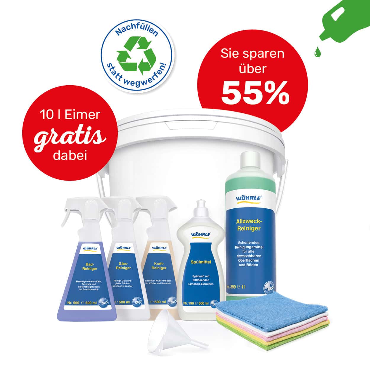 Putzmittel - Testpaket - Wöhrle - S' Beschde für dahoim!