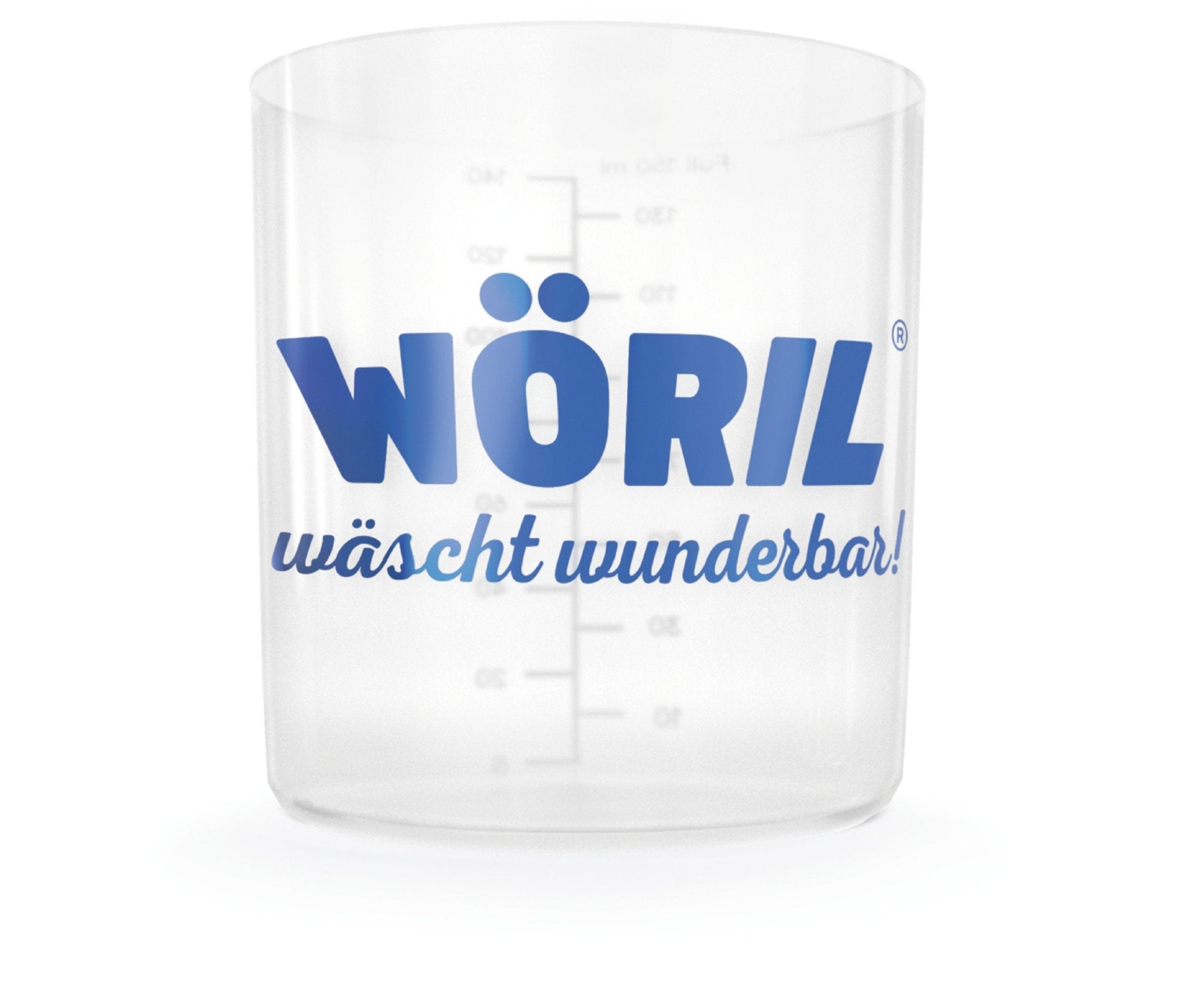 Woeril Dosierbecher vor weißem Hintergrund