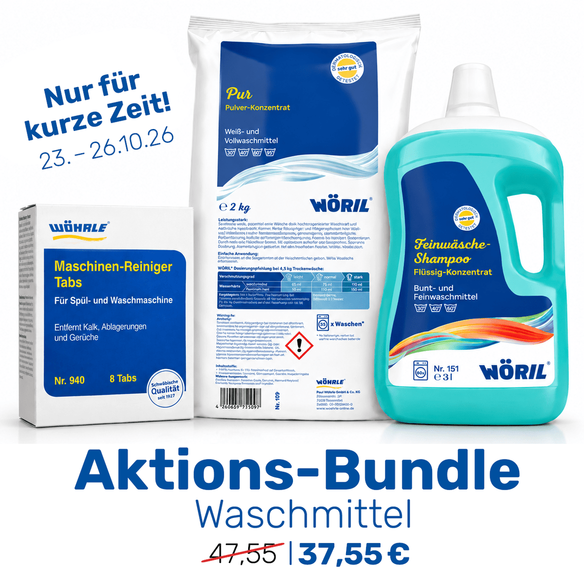Aktions-Bundle Waschmittel - Wöhrle - S' Beschde für dahoim!