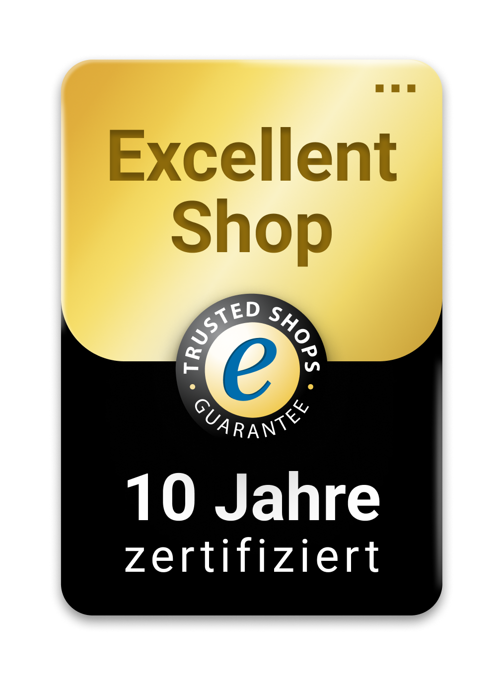 Trusted Shops Excellent Shop – 10 Jahre zertifiziert